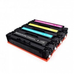 Toner équivalent à HP 203X Pack de 4 4 Couleurs