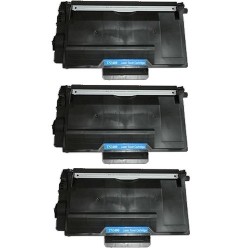 Toner équivalent à Brother TN3480 Pack de 3 Noir