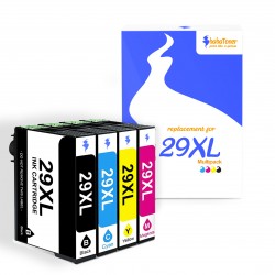 Cartouche d'encre équivalent à Epson Multipack 29XL Pack de 4 Noir, Jaune, Cyan, Magenta