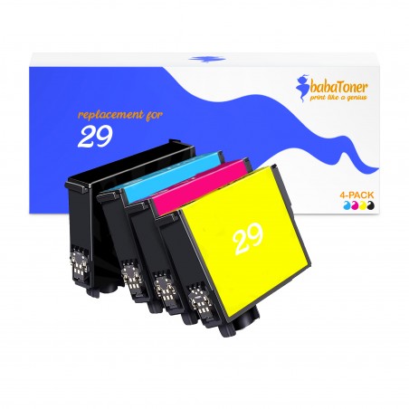 Cartouche d'encre équivalent à Epson Multipack 29 Pack de 4 Noir, Jaune, Cyan, Magenta