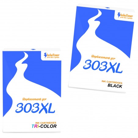 Pack de 2 HP 303XL cartouches d'encre compatibles