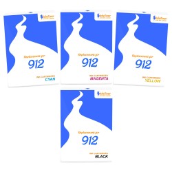 Pack de 4 HP 912 cartouches d'encre compatibles