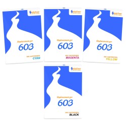 Pack de 4 cartouches imprimantes compatibles Epson 603 Noir, Jaune, Cyan, Magenta