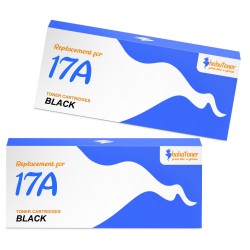 Toner équivalent à HP 17A Pack de 2 Noir