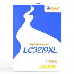 Cartouche d'encre équivalent à Brother LC3219XL-Y Haute capacité Jaune