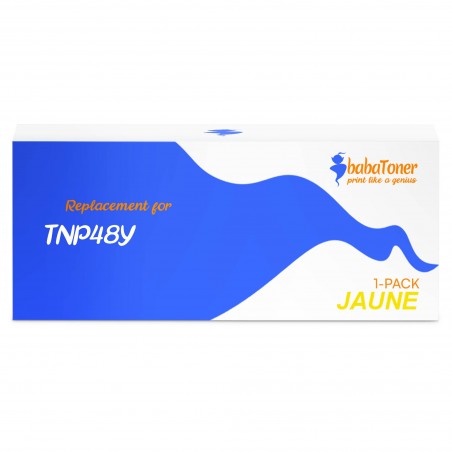 Cartouche toner compatible Konica Minolta TNP48Y Jaune