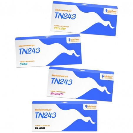 Pack de 4 toners Brother TN243 compatible