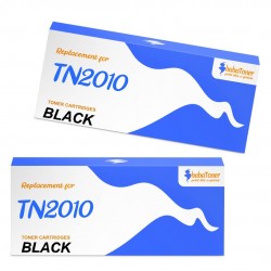 Toner équivalent à Brother TN2010 Pack de 2 Noir