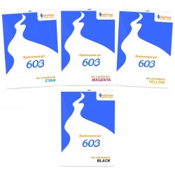 Pack de 4 cartouches imprimantes compatibles Epson 603 Noir, Jaune, Cyan, Magenta