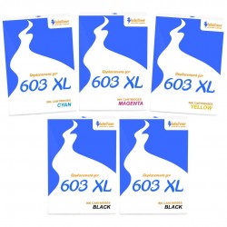 compatible Epson 603XL Pack de 5 cartouches d'encre Noir, Jaune, Cyan, Magenta