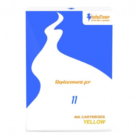 Cartouche d'encre compatible HP 11 Jaune