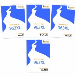 Pack de 4 HP 963XL cartouches d'encre compatibles