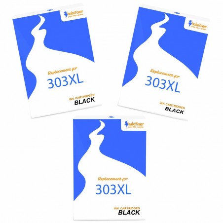 Pack de 3 HP 303XL cartouches d'encre compatibles