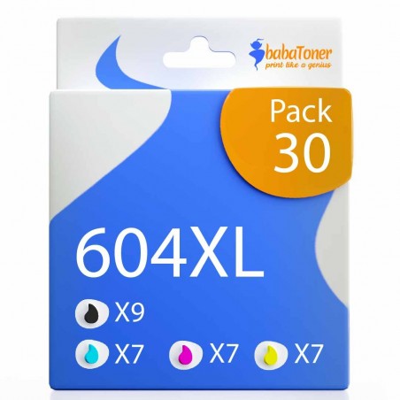 Pack de 30 Epson 604XL cartouches d'encre compatibles