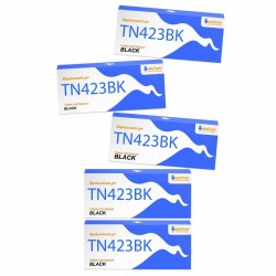 Pack de 5 Brother compatible TN423BK