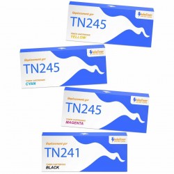 Toner équivalent à Brother TN245 Pack de 4 4 Couleurs